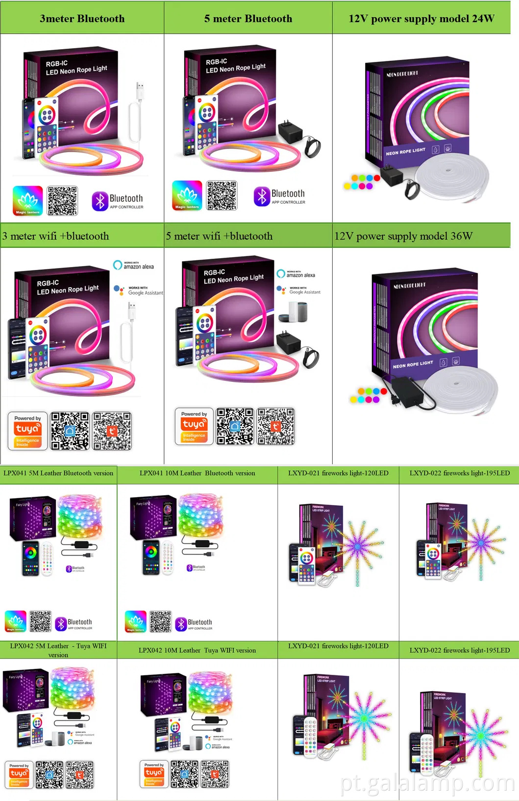 Luz de neon rgbic inteligente com controle wifi para decoração de casa